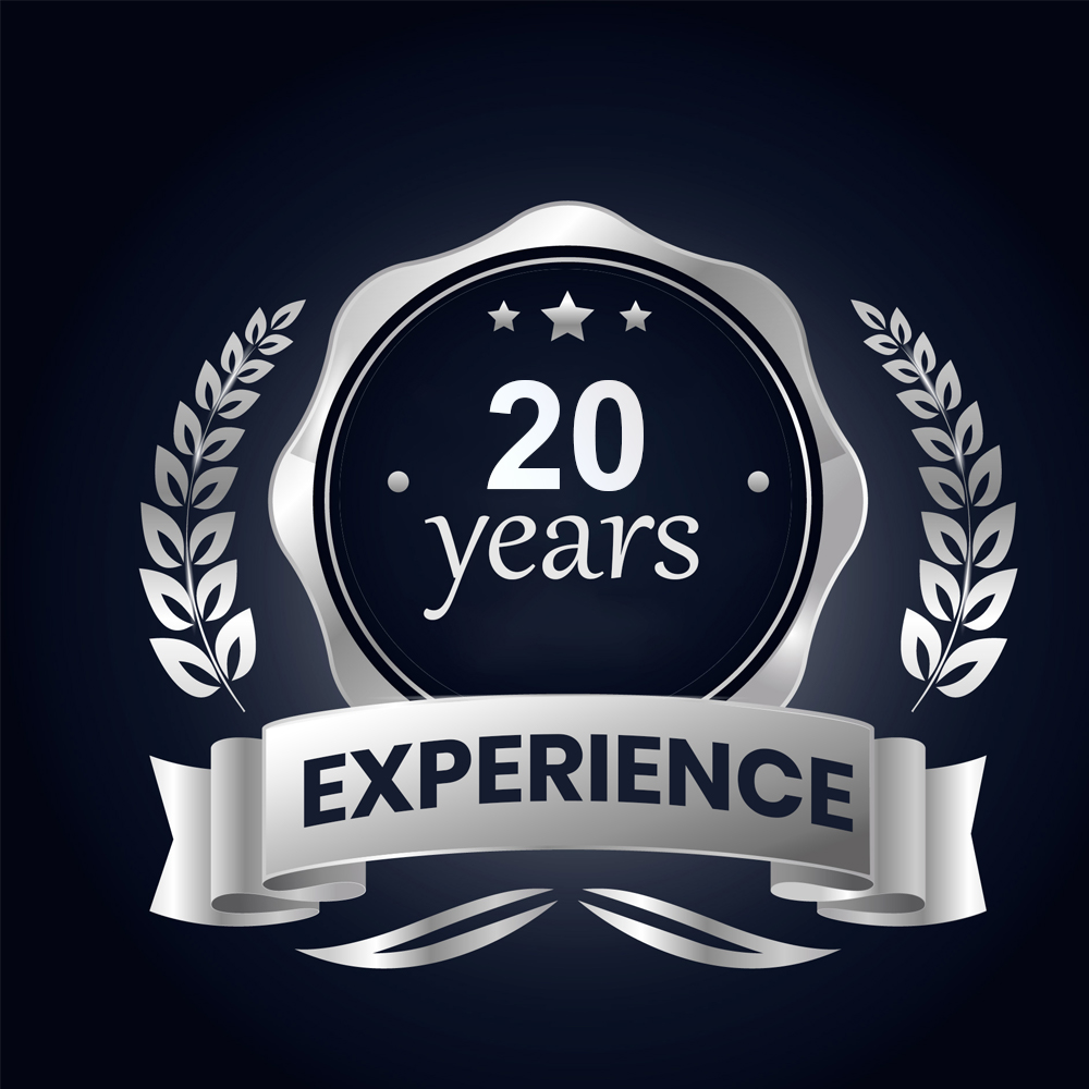 20 Years Experience